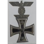 Germany from a one owner collection, a WW1 Iron Cross 1st class with WW2 spange, a solid 1x piece