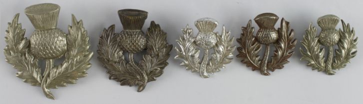 Badges - (5) Royal Scottish Reserve/15th London Rifle Corps. (London Scottish), the lot comprises