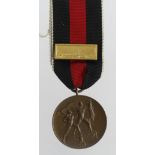 German 1st October 1938 medal with scarce Prague bar.