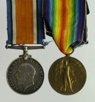 BWM & Victory Medal (F-877 Pte A J Ramsey Middex R) Killed in Action 1st Dec 1917 serving with