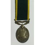 Efficiency Medal GVI with Territorial clasp (2069314 Spr S D Pinch RE)