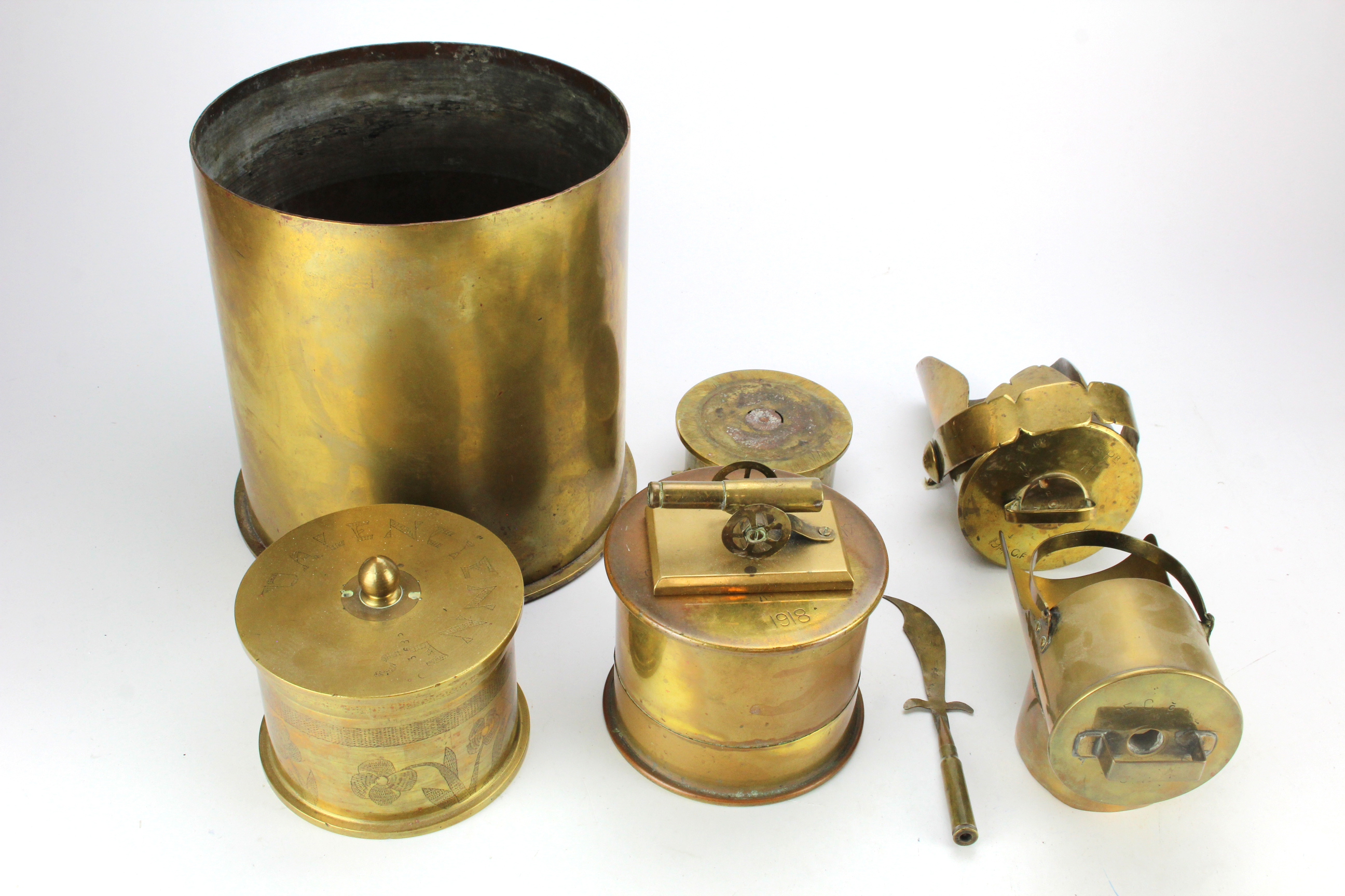 Trench Art collection, mostly WW1 Era (qty) buyer collects