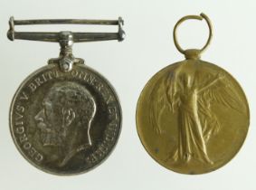 BWM & Victory Medal (18111 Pte G Wells Suffolk Regt) Killed in Action 3rd July 1916 with the 7th Bn.