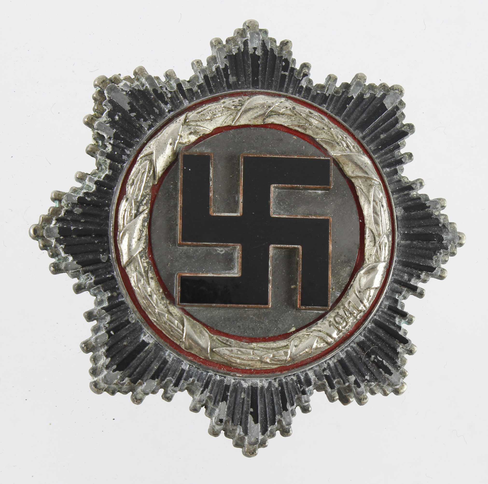 German Third Reich German Cross marked 1 on pin.