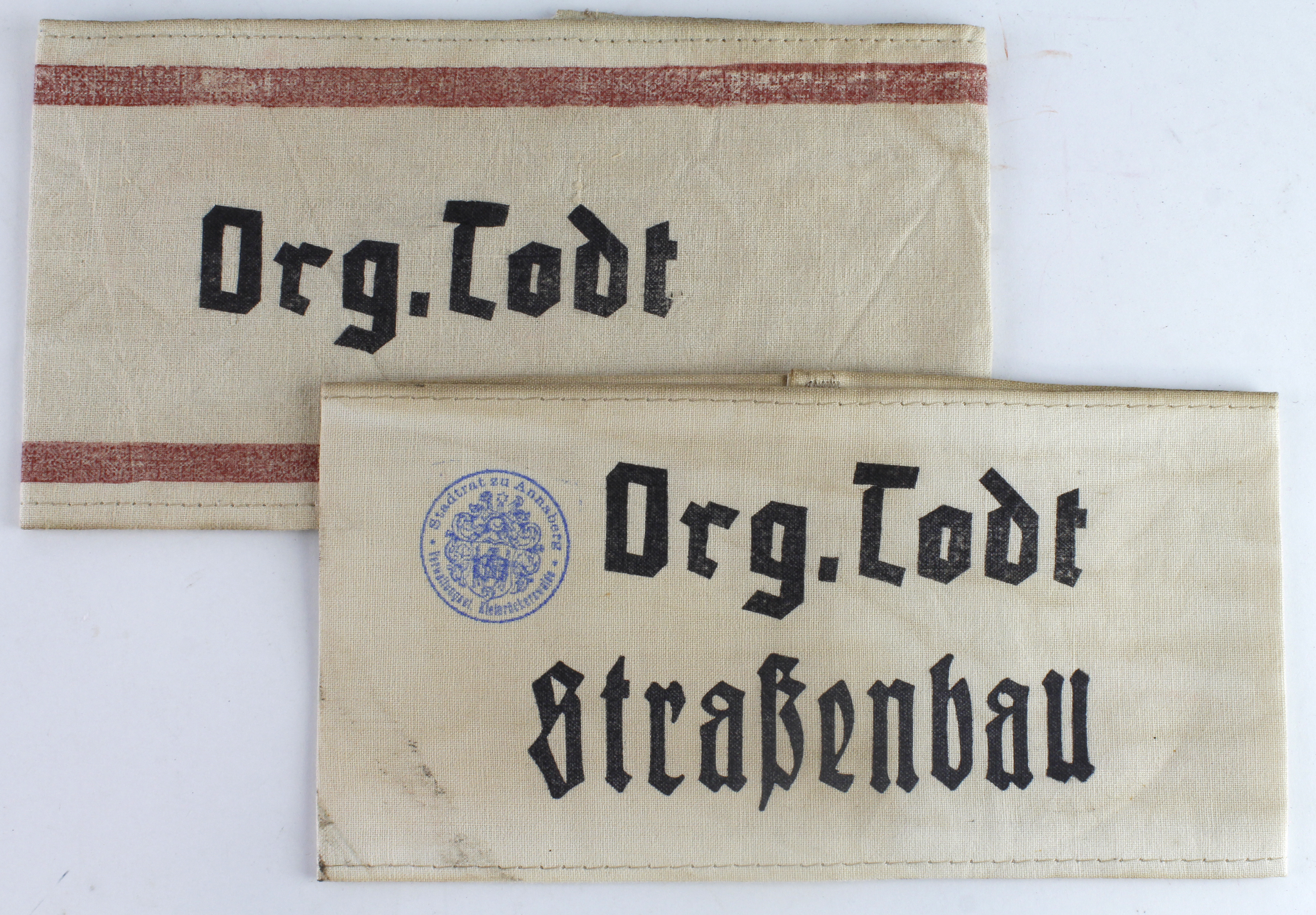 Germany from a one owner collection, two Org.Todt armbands.