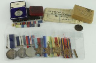 Distinguished Service Medal GVI (M.38744 T R Fowler C, E.R.A.) 1939-45 Star, Atlantic Star, Burma