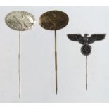 Germany from a one owner collection a selection of stick pins DLRG etc 3x.