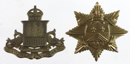 Badges Canadian cap badges Le Regiment De Levis and Le Regiment Du Saguenay (Skully Montreal) 2.