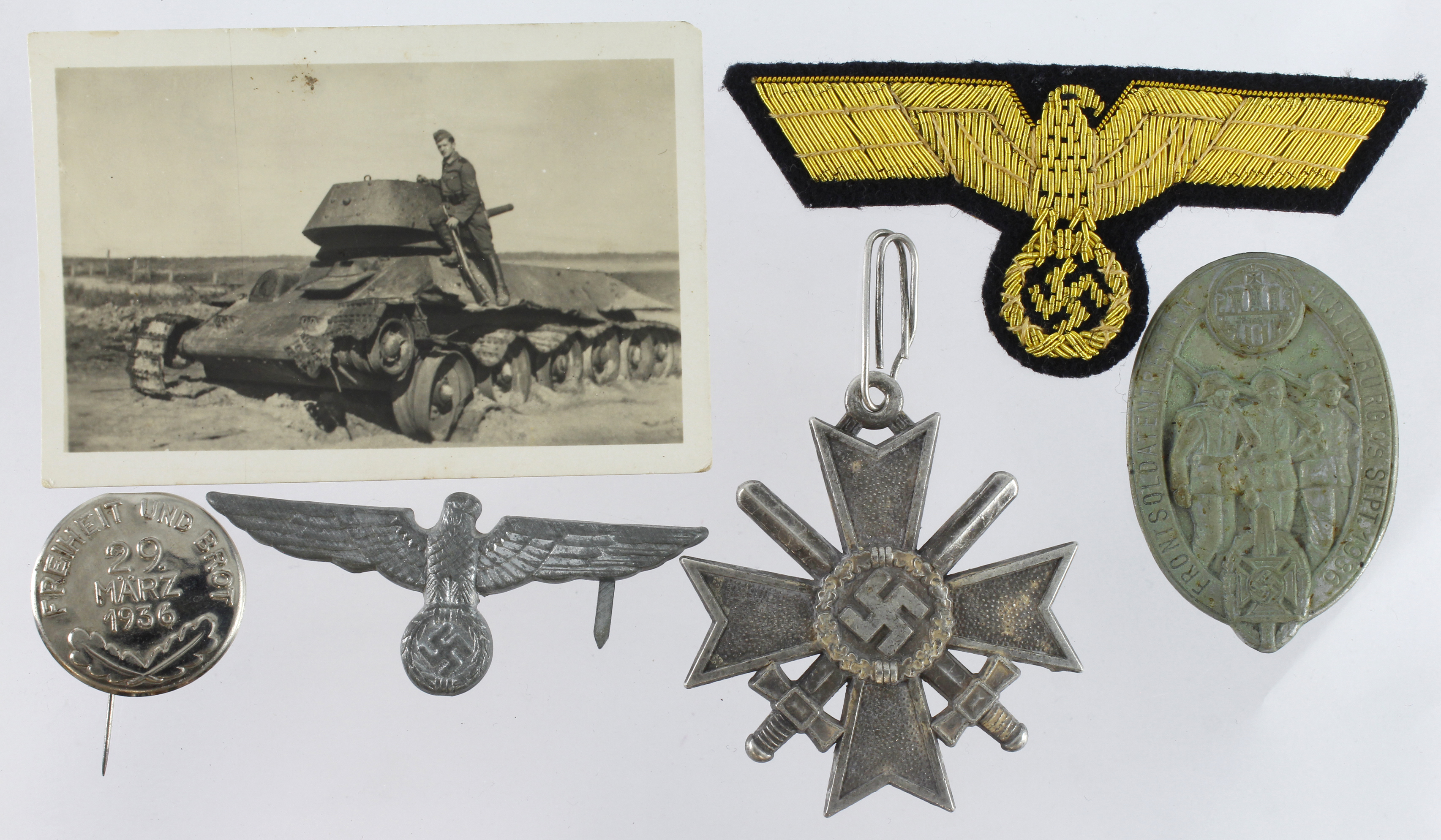 German Third Reich insignia, War Merit Cross, photo etc.