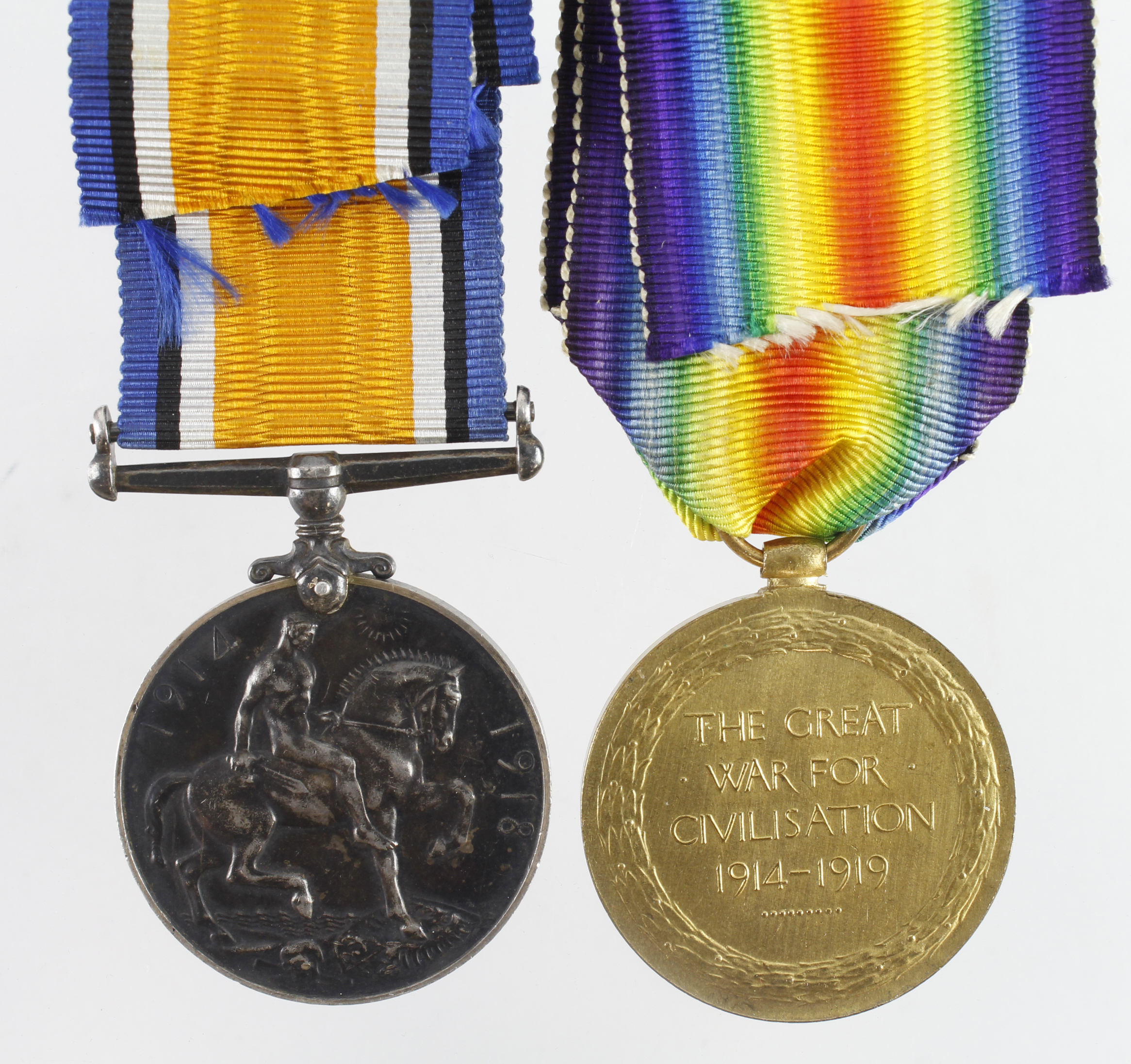 BWM & Victory Medal (K.6317 A MacLeod STO 1 RN). With copied research, born Gateshead on Tyne, - Bild 2 aus 2