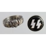Germany from a one owner collection, an SS Honour ring , S.K.Eigler 21.12.43 H.Himmler with join