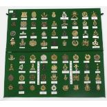 Badges collection of seventy one hat badges infantry and cores including Royal Irish, Royal