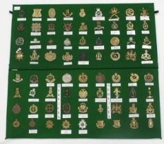 Badges collection of seventy one hat badges infantry and cores including Royal Irish, Royal