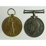 BWM & Victory Medal (123710. 3.A.M. H V Powell RAF)