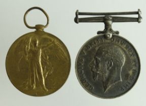 BWM & Victory Medal (123710. 3.A.M. H V Powell RAF)