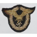 Germany from a one owner collection, Luftwaffe cloth Pilots badge.