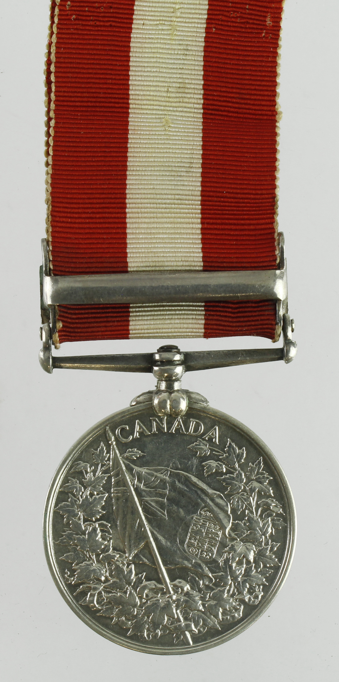 Canada General Service Medal 1899 with Fenian Riad 1870 clasp (Corpl R. St Denis 65th Battalion). - Bild 2 aus 2