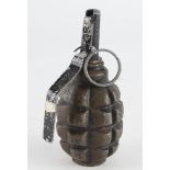 Russian WW2 pattern F-1 pineapple hand grenade deactivated.