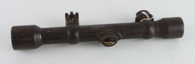 German WW2 sniper scope with various stampings to the body and Berlin makers stamp.