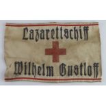 Germany from a one owner collection, an armband for the ill fated Wilhelm Gustloff, lost with huge