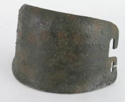 German WW1 snipers steel helmet plate for the 1916 pattern helmet