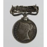Minature Medal - Crimea Medal 1854 with Sebastopol clasp, a nice early miniature