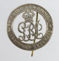 WW1 silver wound badge no B21066.