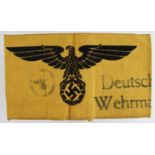 Germany from a one owner collection a Deutches Wehrmacht helpers armband.