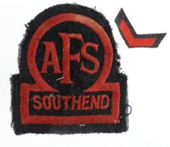 AFS Southend scarce WW2 breast badge.