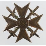 Germany from a one owner collection, a Spanish Cross in Bronze L/32 maker marked.