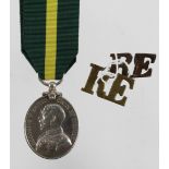 Territorial Force Efficiency Medal GV (547777 Spr S Bryan RE). Born Westminster, London. Served as a