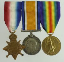 1915 Star Trio (17364 Pte W H Rees Welsh R) Killed in Action by a sniper, serving with the 14th Bn