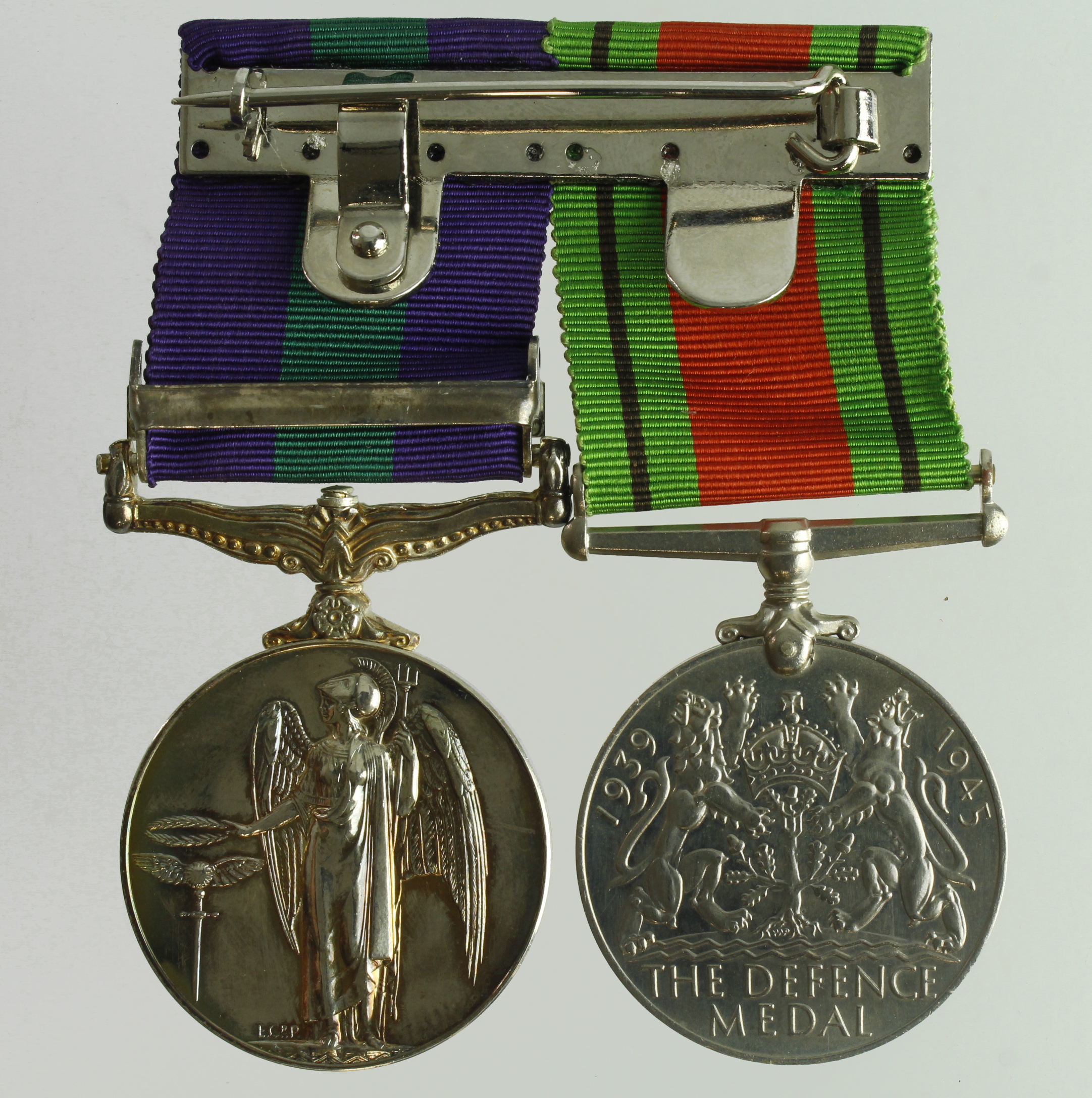 GSM GVI with Palestine 1945-48 clasp (AC2 A T J Chappell (2231954) RAF) + Defence Medal, and - Bild 2 aus 2