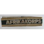 Germany from a one owner collection, an Afrika Korps breast eagle and cuff title.