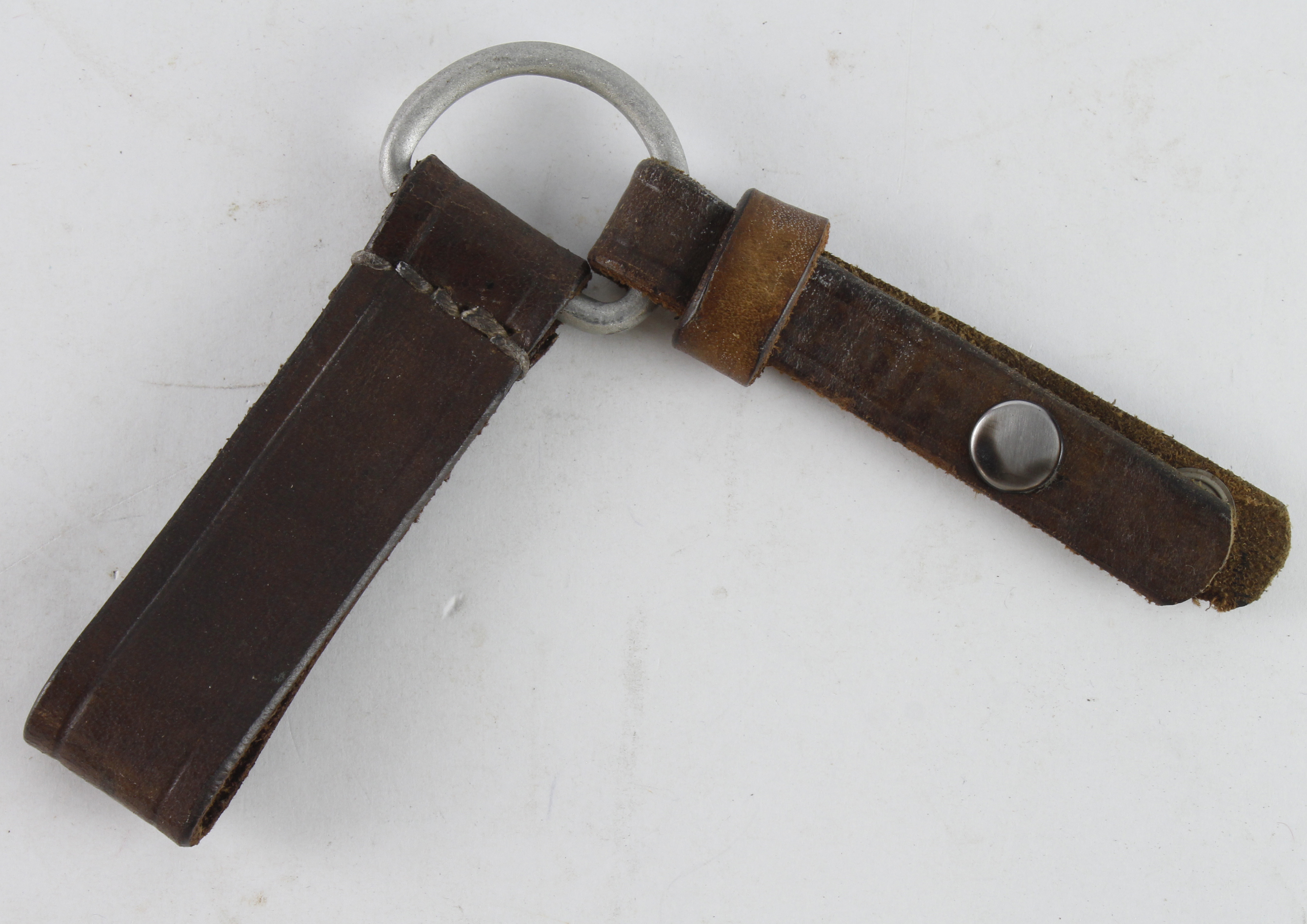 German brown leather dagger hanger.