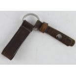 German brown leather dagger hanger.