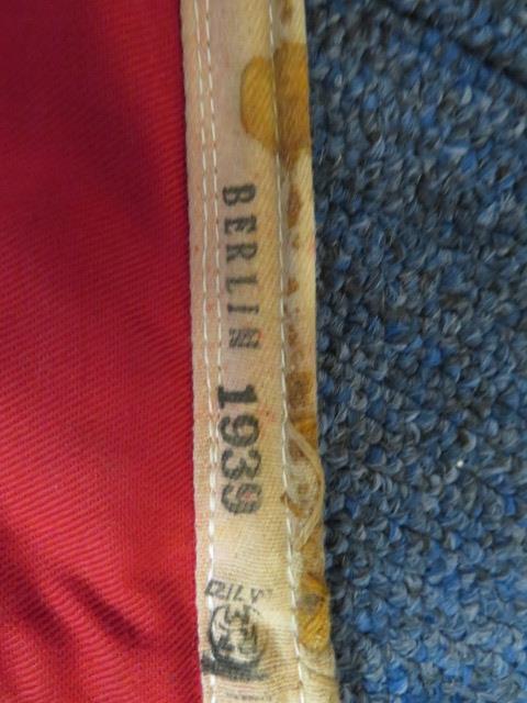 German SA Pennant, Berlin 1939 dated, some service wear. - Image 3 of 3