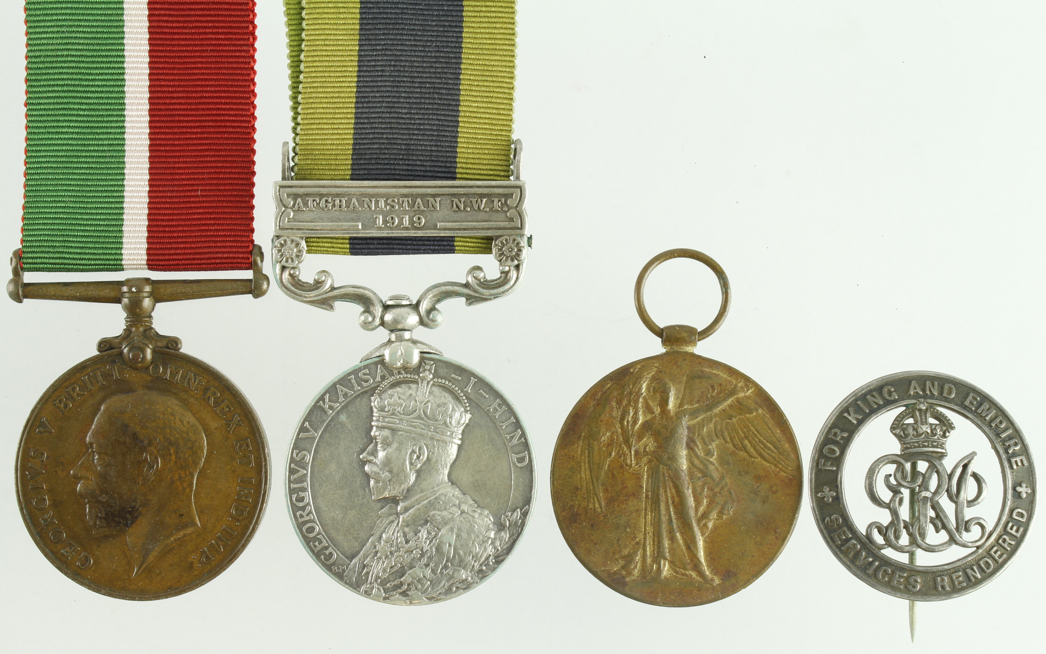 IGS GV with Afghanistan NWF 1919 clasp (1088 Sepoy Muzaffer Khan 2/129/Baluchis). Mercantile