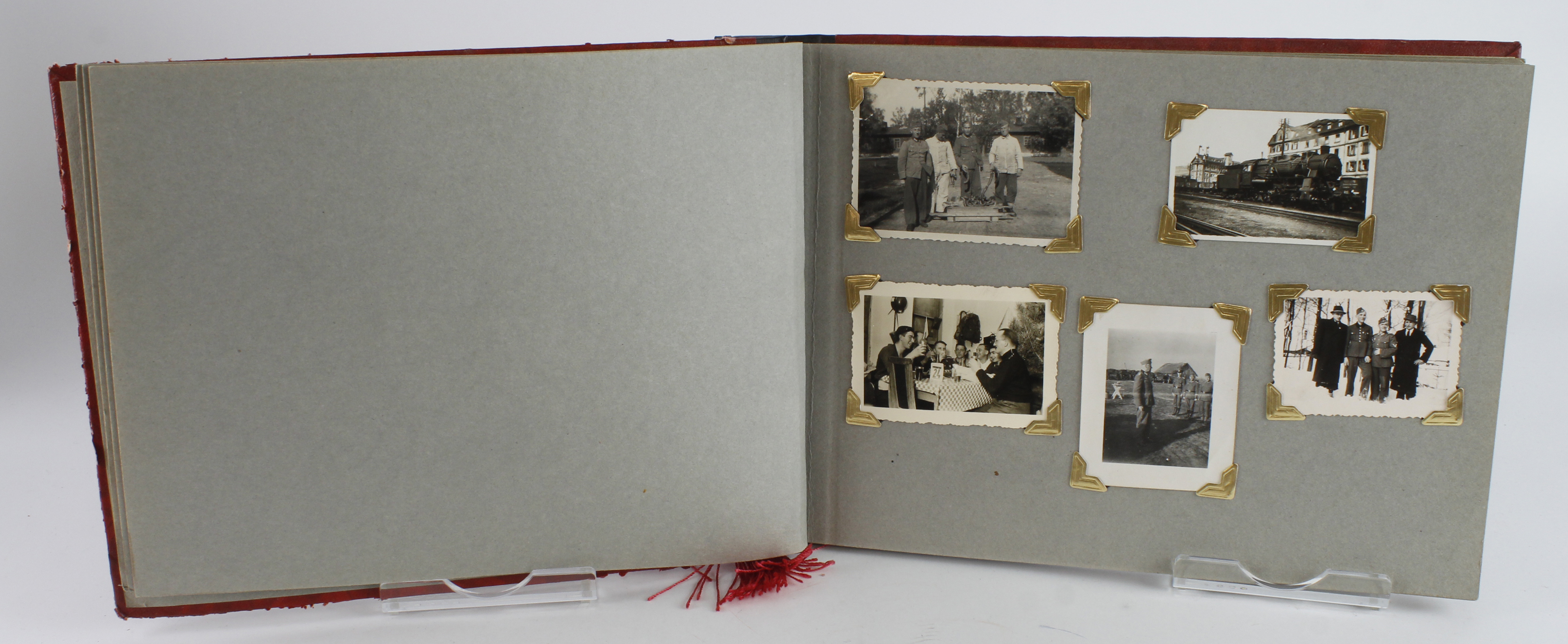 German WW2 Photograph album, mostly uniform images of Wehrmacht soldiers.