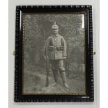 German WW1 superb soldiers portrait photo in frame size 380 x 300.