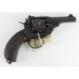 Scarce Webley MkV Service Revolver, frame marked "Webley Patents 1914", frame and barrel assembly