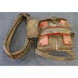 Mule saddle as used to carry supplies in Burma and mountain terrain. Believed to be WW2.