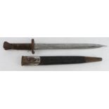 Pattern 1888 MkIII bayonet by Enfield and dated June 1900 (Boer War), service wear overall, good