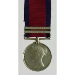 Militray General Service Medal 1848 with bars Vittoria / Toulouse, correctly named (J. Shipman, R.