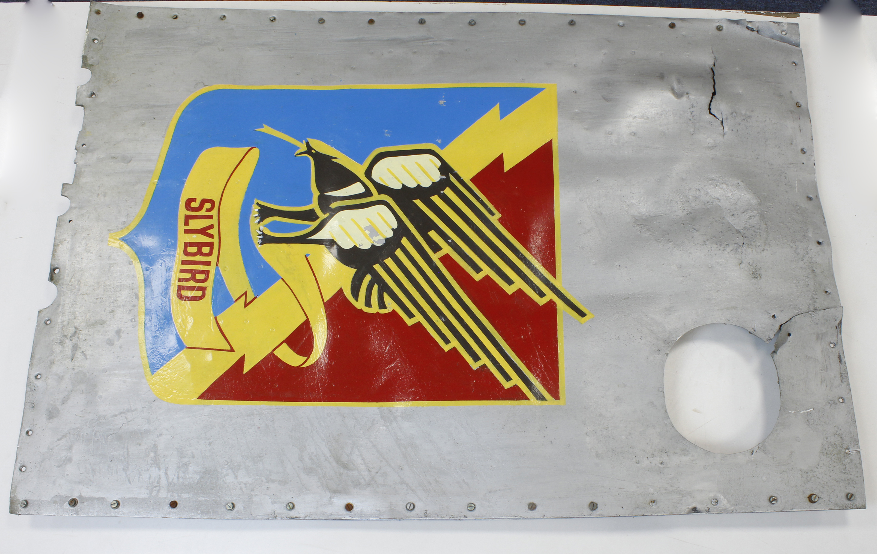 Russian large section of a Yak 1 fighter crashed into a lake in Russia, with recent artwork.