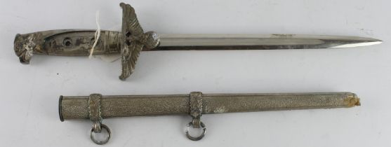 German diplomatic dagger as found no grips pitted to the scabbard and hilt.