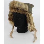 German winter fur hat a/f