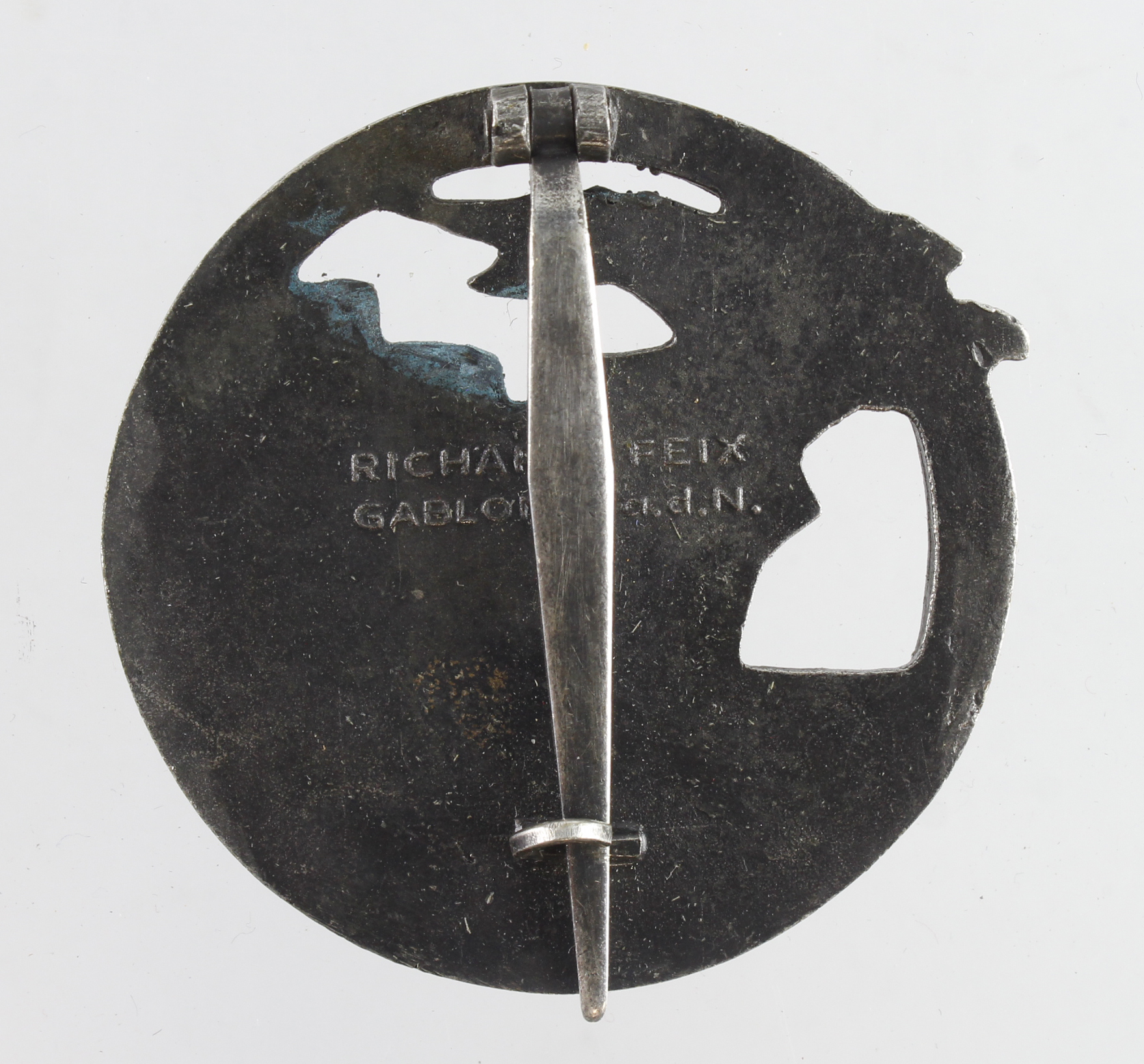 German from a one owner collection a Navy Kriegsmarine Blockade Breakers badge, maker marked Richard - Bild 2 aus 2