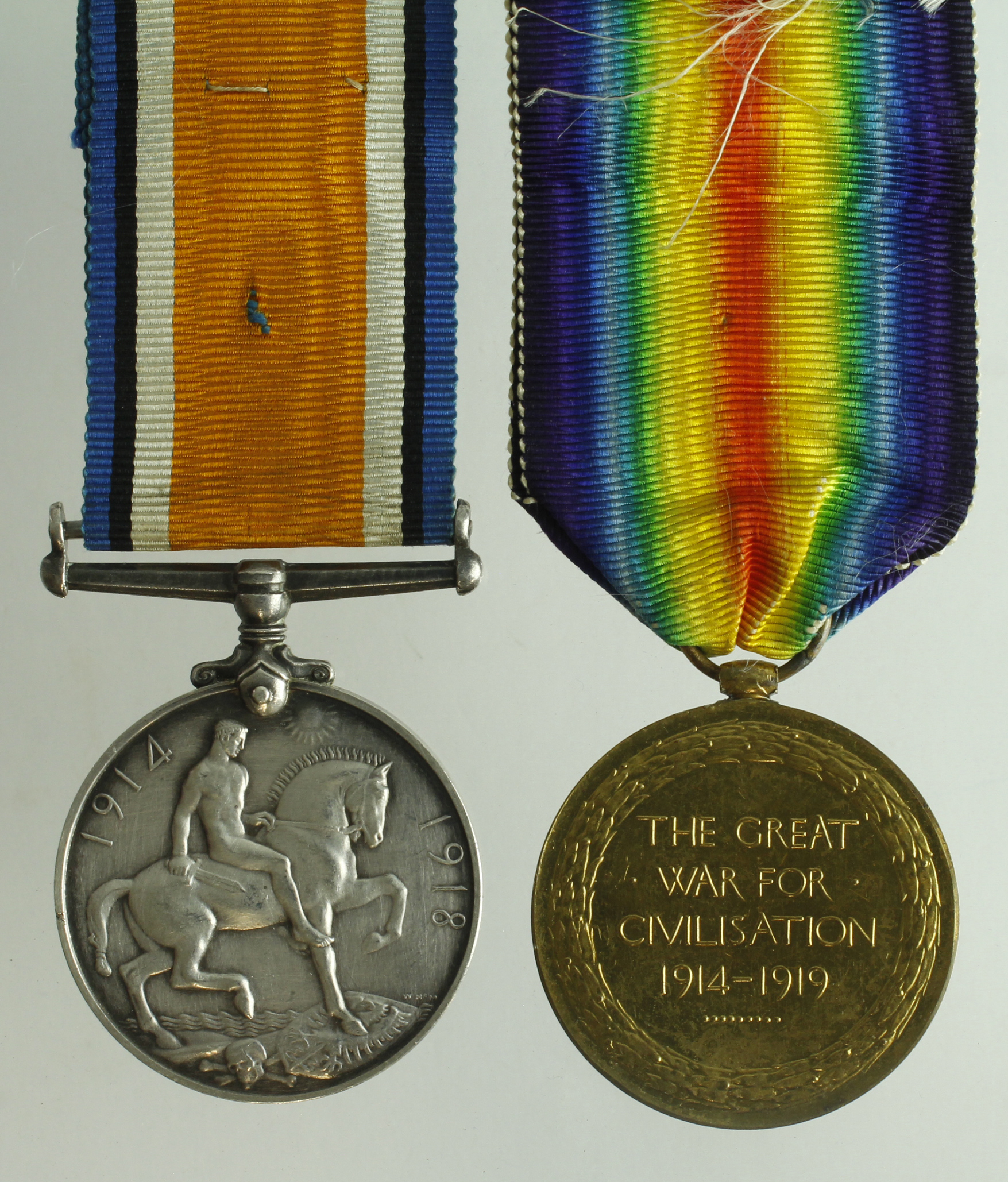 BWM & Victory Medal (175527 Spr J M Jones RE) also served Pembroke Yeo. - Bild 2 aus 2