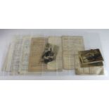 WW1 soldiers service document sets including 5111 Sgt Frederick Swaddling Oxe & Bucks LI. 755623 Gnr